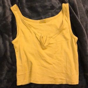 Brandy Melville John Galt Mustard Yellow Tank